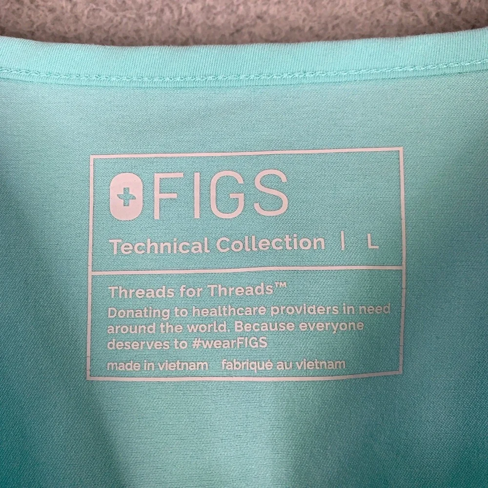 FIGS Scrub Set Mens Large L Leon Top & Axim Pants V-Neck Cargo Technical Uniform